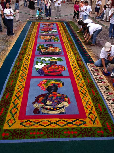 semana santa guatemala alfombras. Alfombras are carpets that are